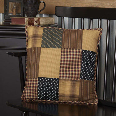 Patriotic Patch Quilted Pillow, 16